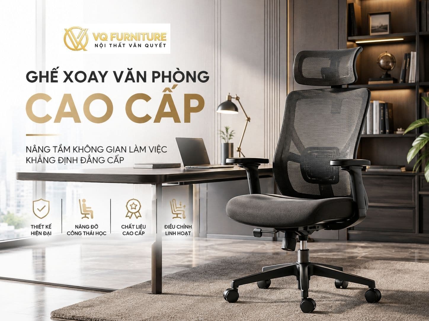 Ghế Xoay Văn Phòng Cao Cấp